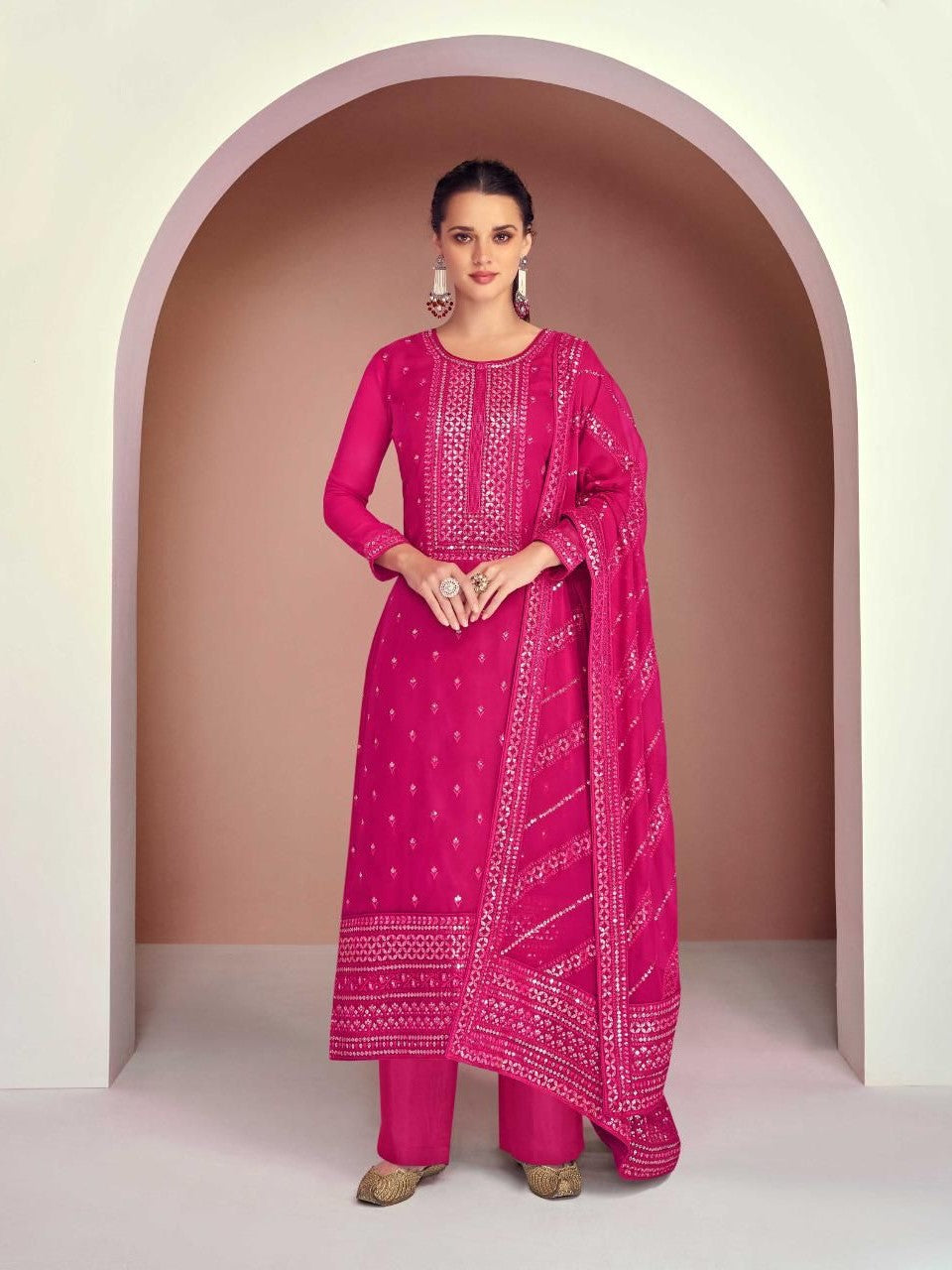 Haseeba Palazzo Suit - Roop Darshan