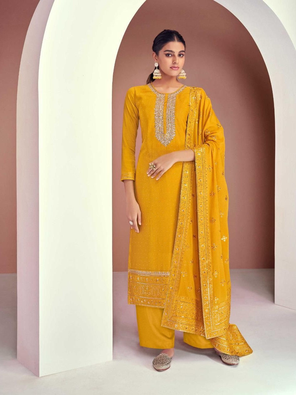 Haseeba Palazzo Suit - Roop Darshan