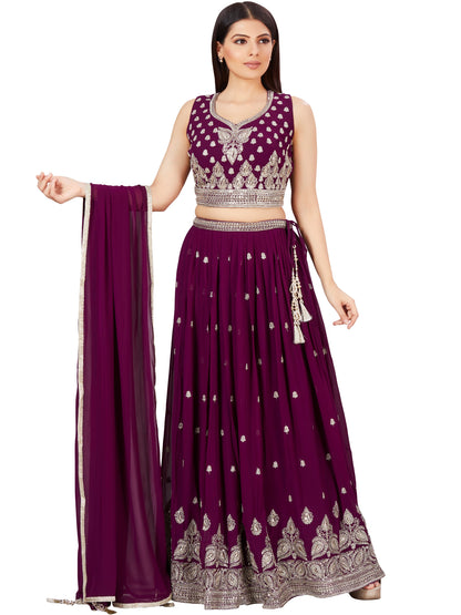 Neela Lehenga Choli - Roop Darshan