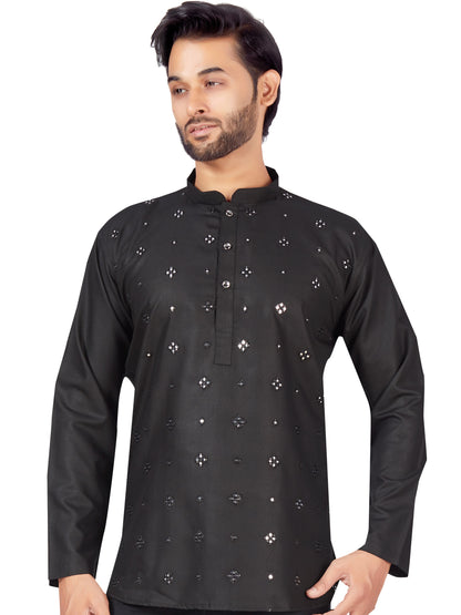 Mens Sequin Embroidered Kurti. - Roop Darshan