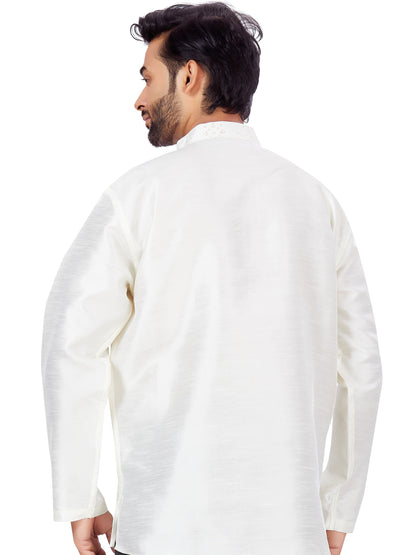 Mens Sequin Embroidered Kurti - Roop Darshan