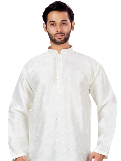 Mens Sequin Embroidered Kurti - Roop Darshan