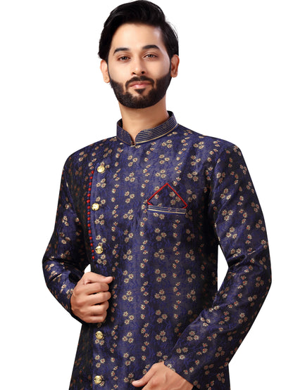 Silk Brocade Kurta Payjama - Roop Darshan