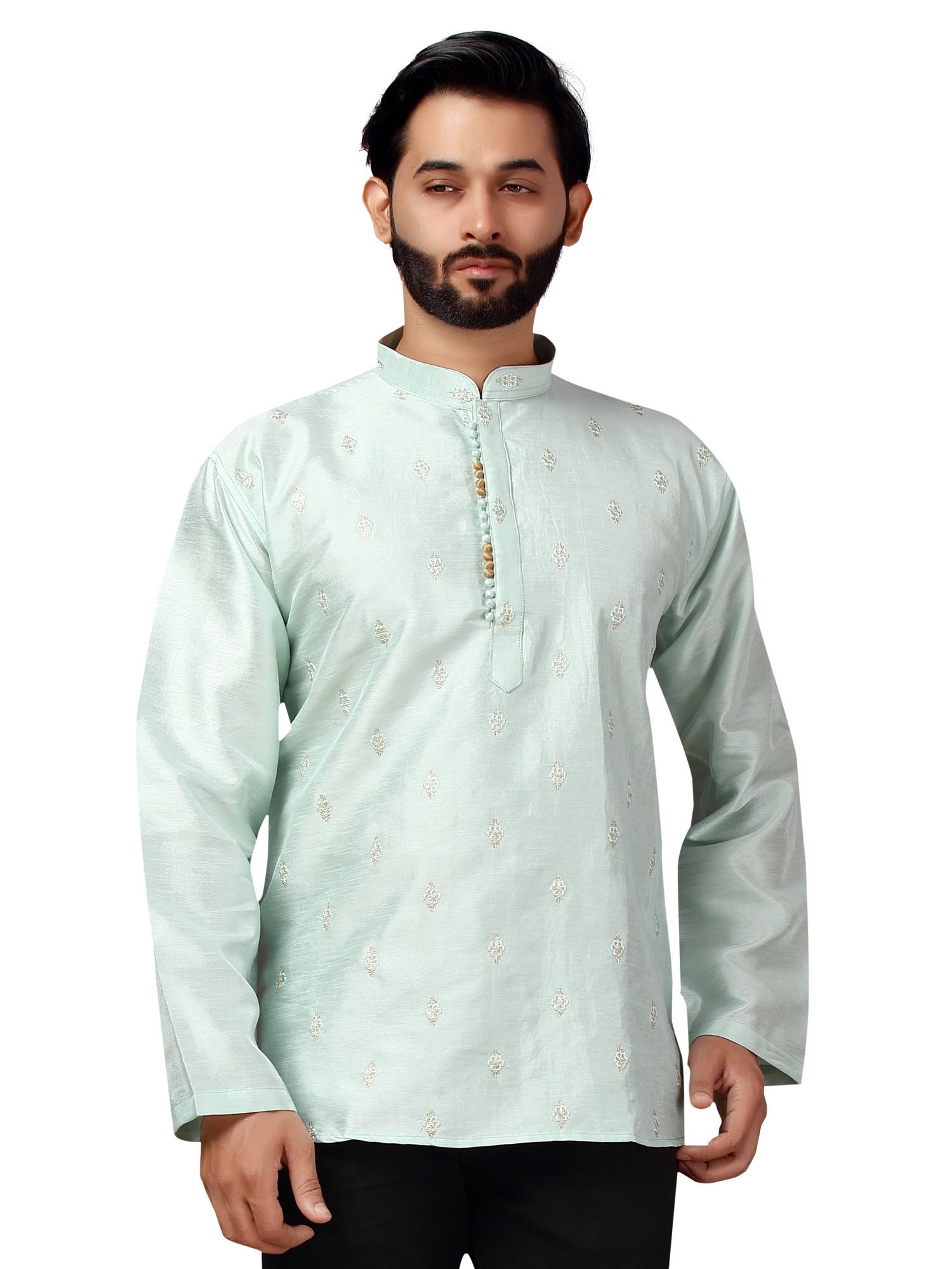 Mens Tiki Work Kurti - Roop Darshan