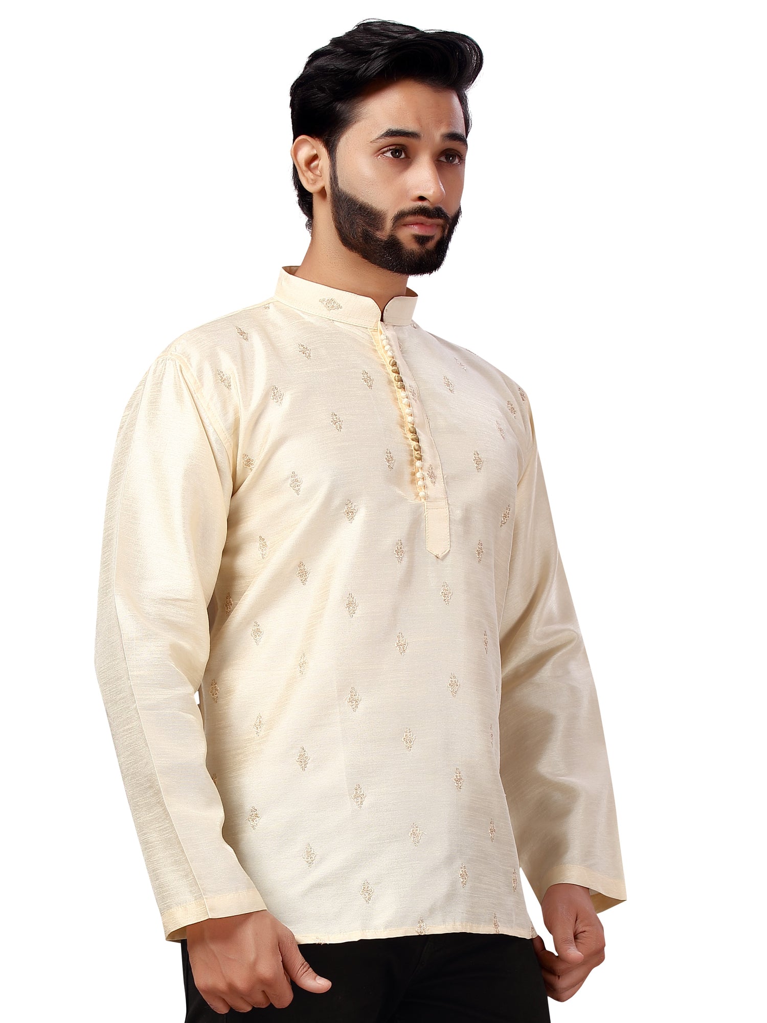 Mens Tiki Work Kurti - Roop Darshan