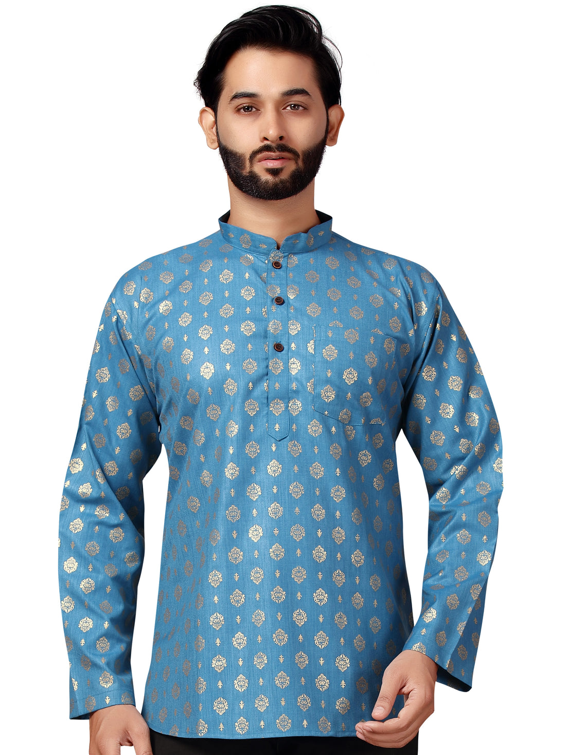 Mens Printed Kurti - Roop Darshan