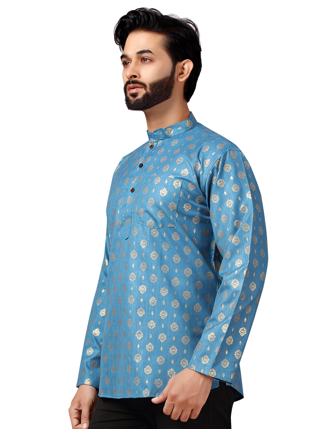 Mens Printed Kurti - Roop Darshan