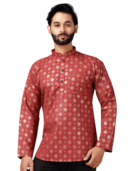 Mens Printed Kurti - Roop Darshan