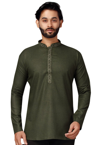 Mens Embroidered Kurti - Roop Darshan