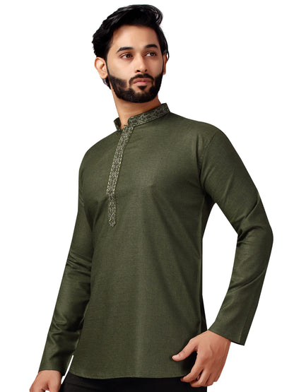 Mens Embroidered Kurti - Roop Darshan