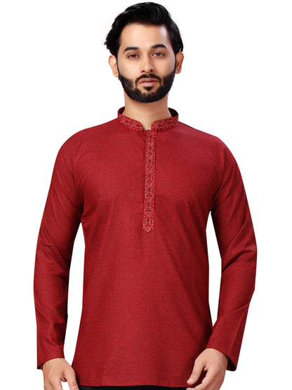 Mens Embroidered Kurti - Roop Darshan