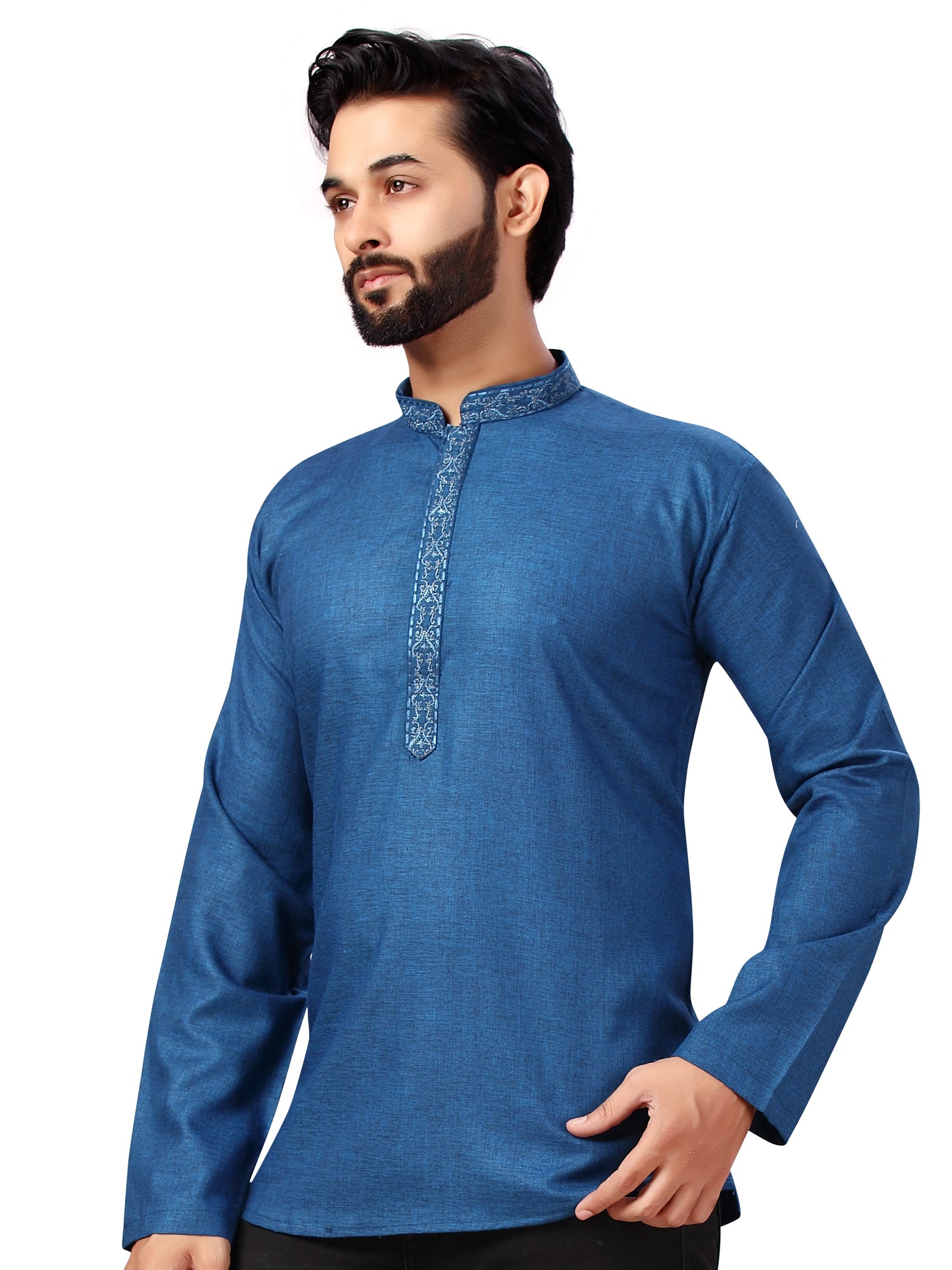 Mens Embroidered Kurti - Roop Darshan