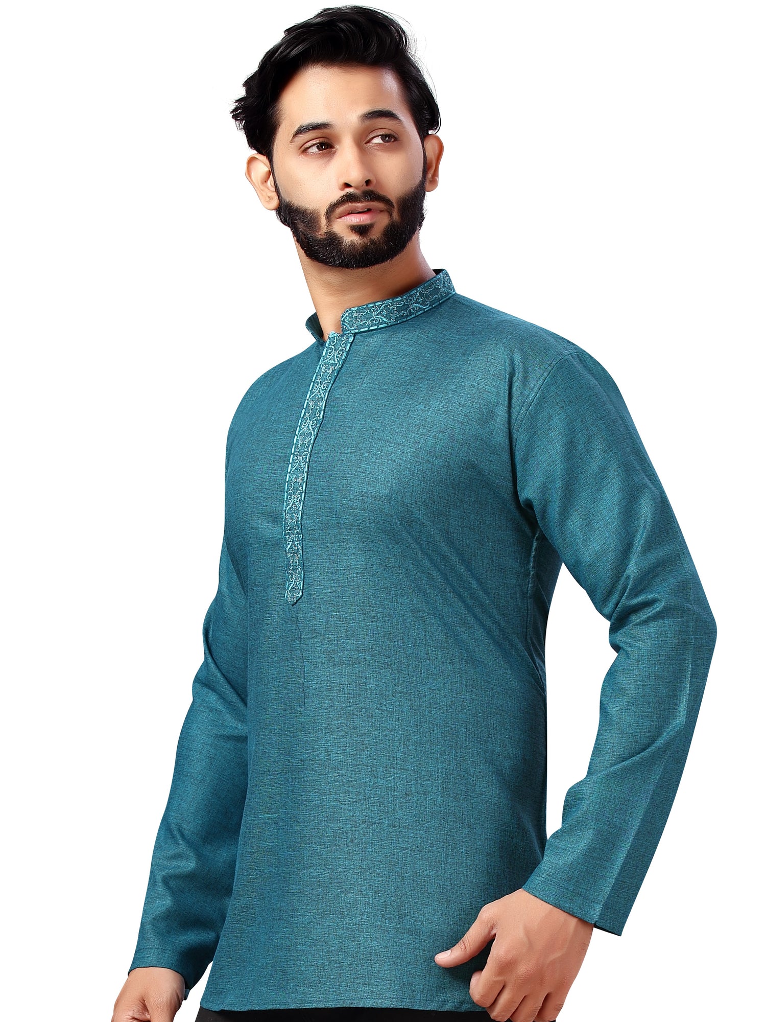 Mens Embroidered Kurti - Roop Darshan