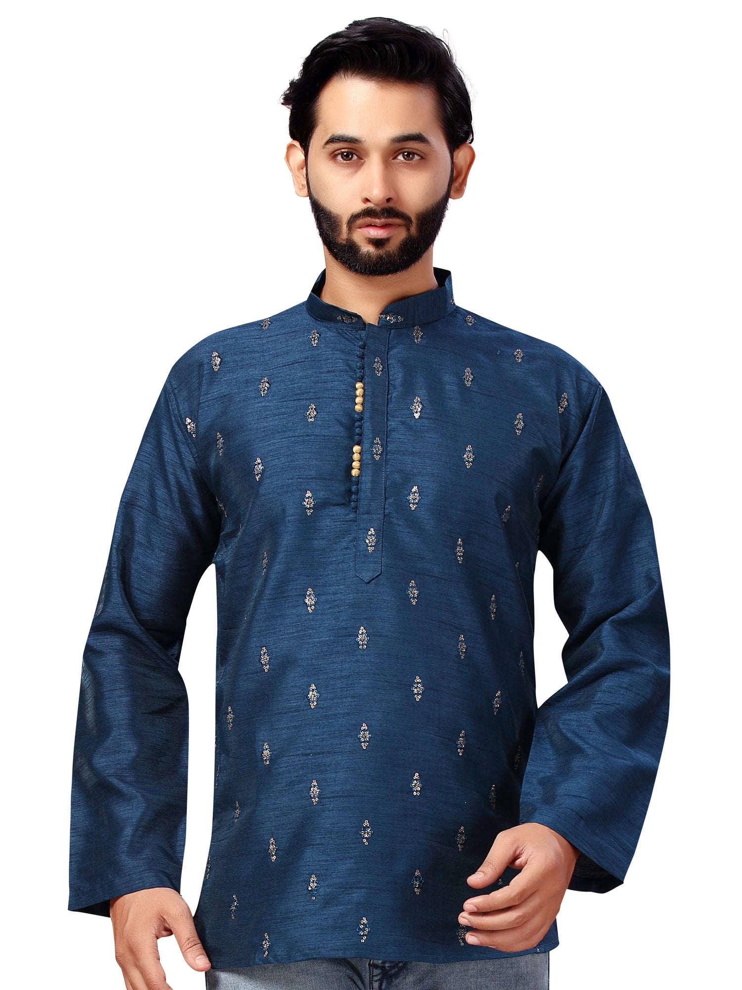 Mens Tiki Work Kurti - Roop Darshan