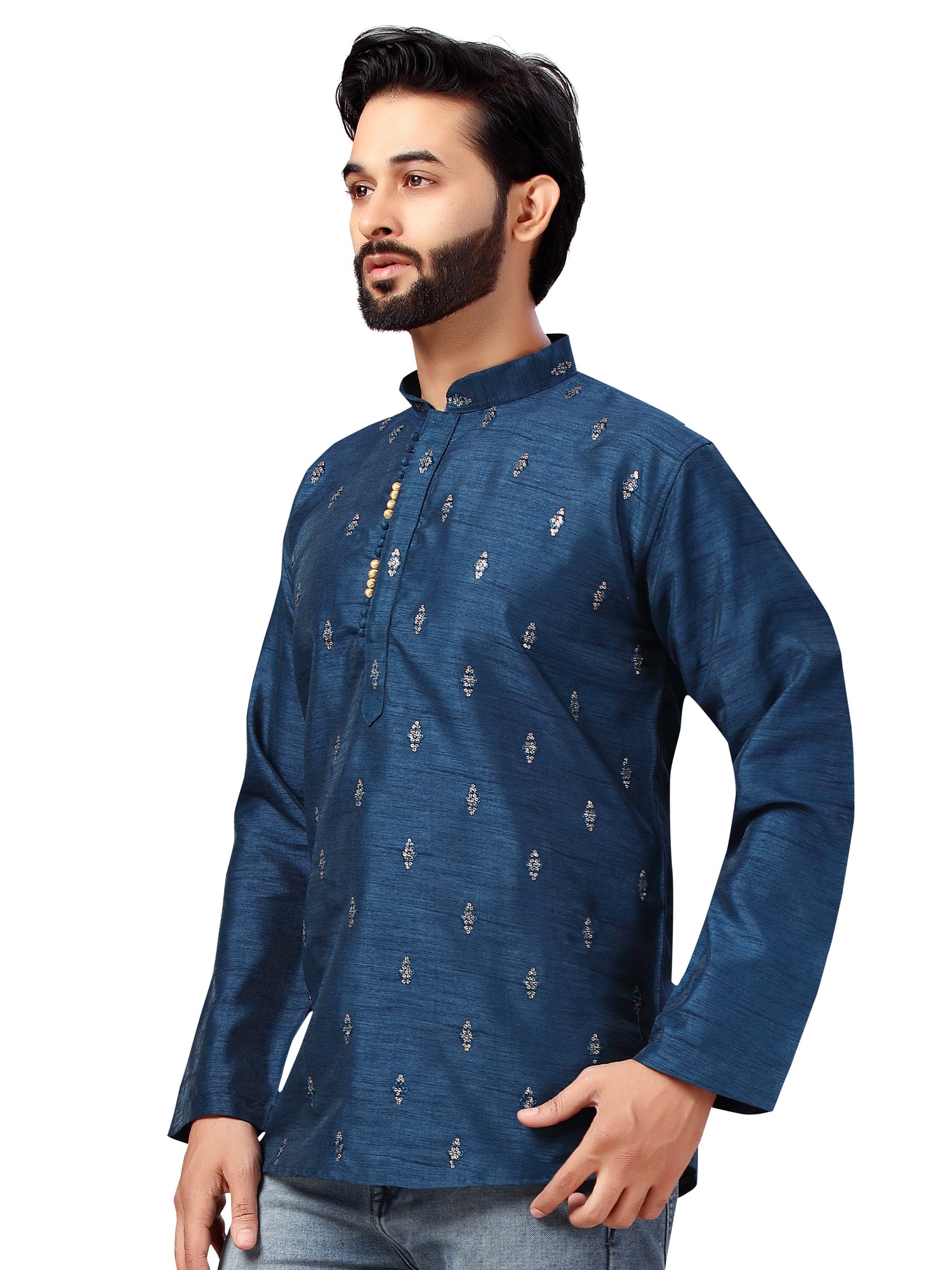 Mens Tiki Work Kurti - Roop Darshan