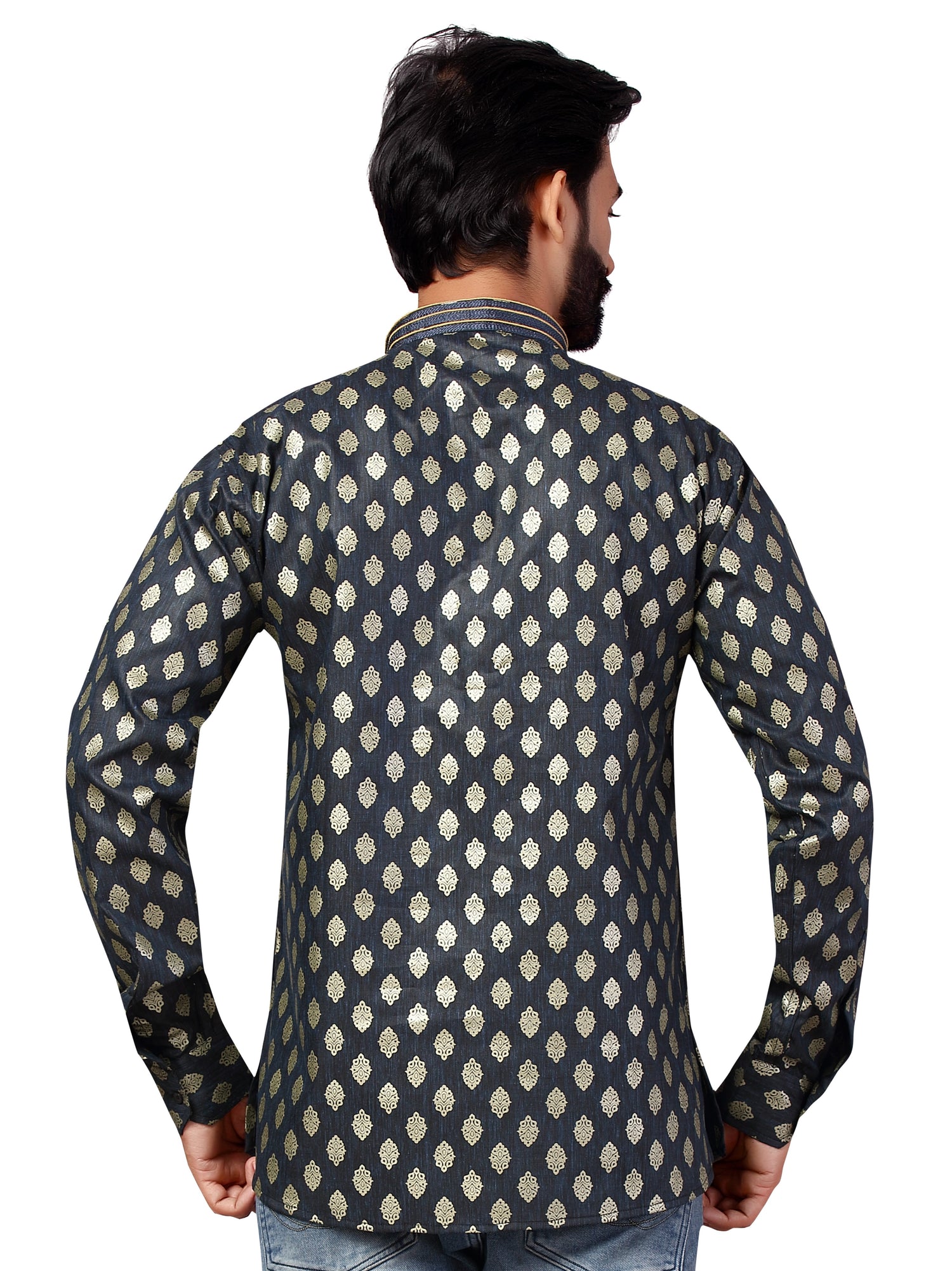 Mens Printed Kurti - Roop Darshan