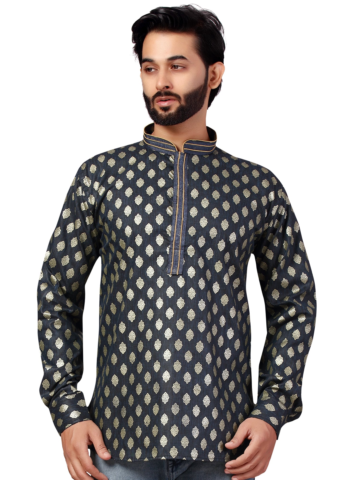 Mens Printed Kurti - Roop Darshan