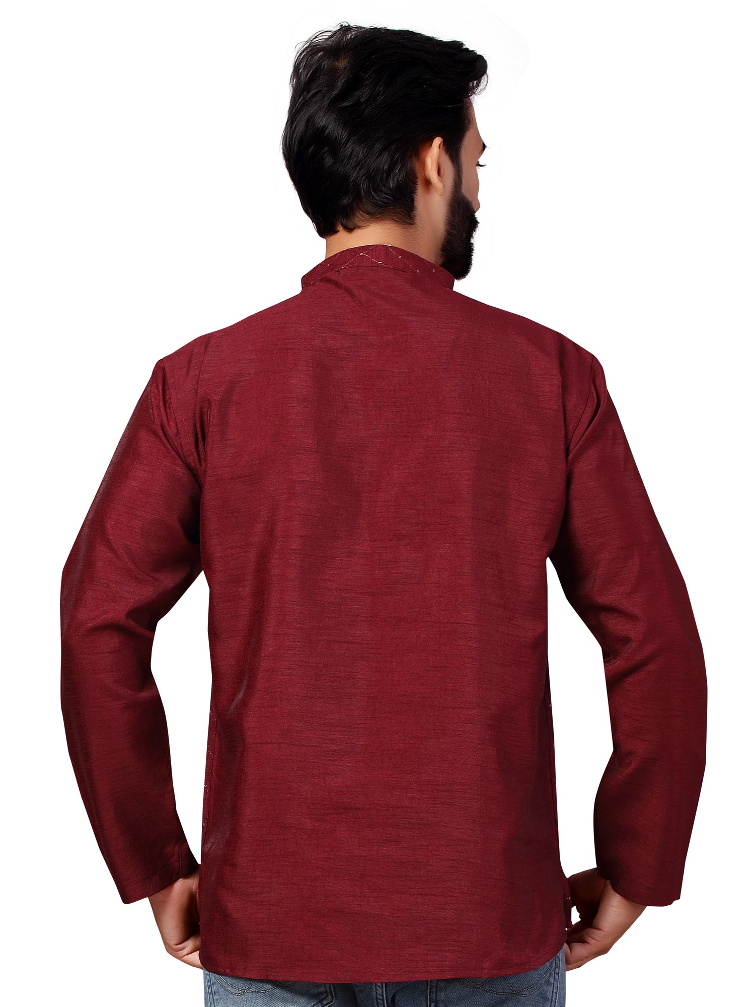 Mens Tiki Embroidered Kurti - Roop Darshan