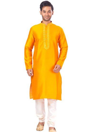 Mens Embroidered Kurta Payjama - Roop Darshan