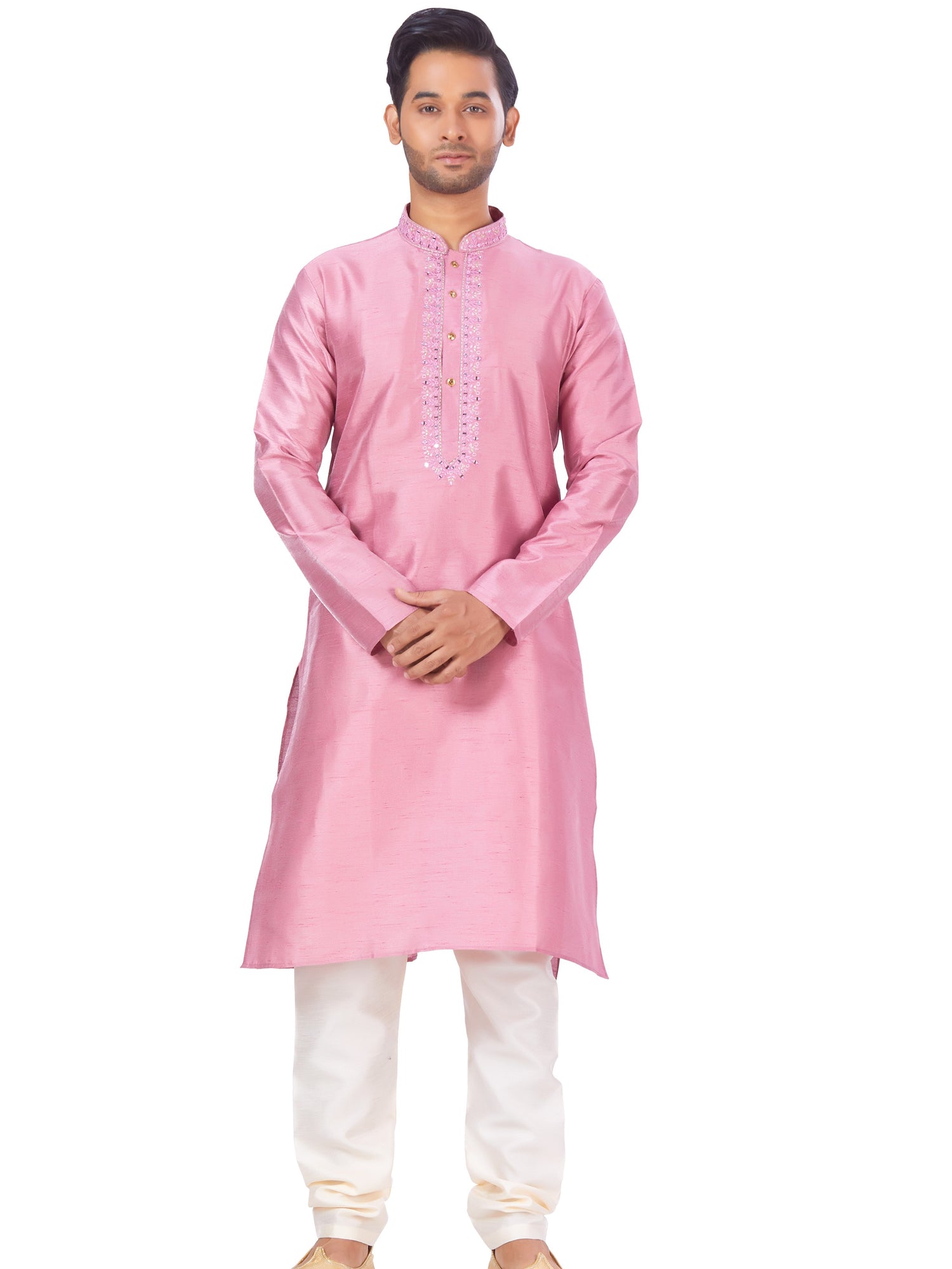 Mens Embroidered Kurta Payjama - Roop Darshan