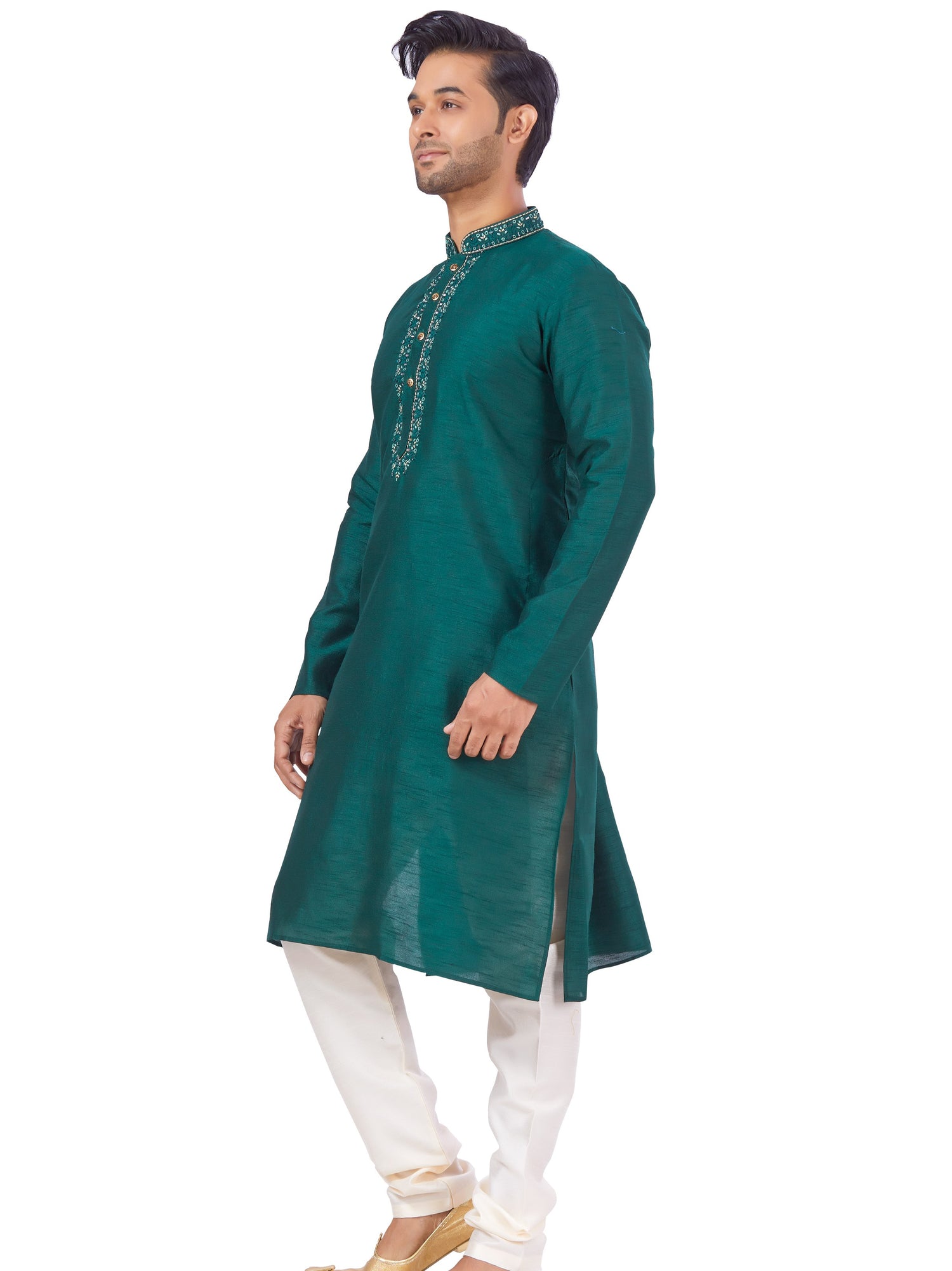 Mens Embroidered Kurta Payjama - Roop Darshan