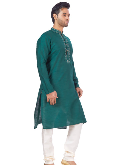 Mens Embroidered Kurta Payjama - Roop Darshan