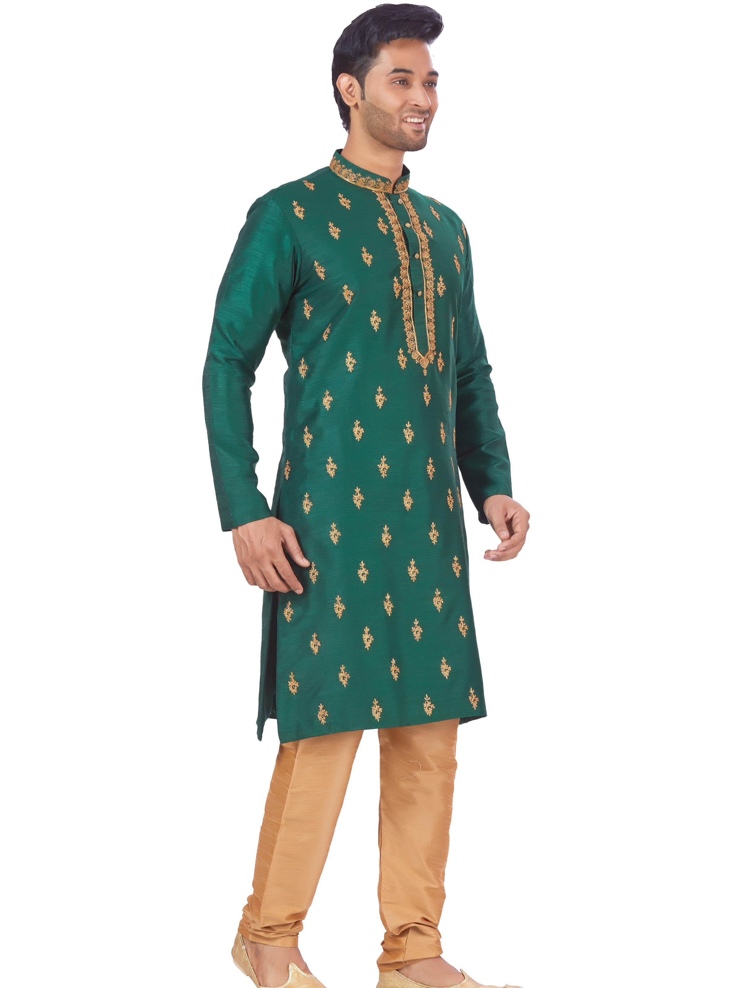 Mens Embroidered Kurta Payjama - Roop Darshan