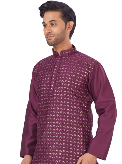 Mens Sequin Embroidered Kurti - Roop Darshan