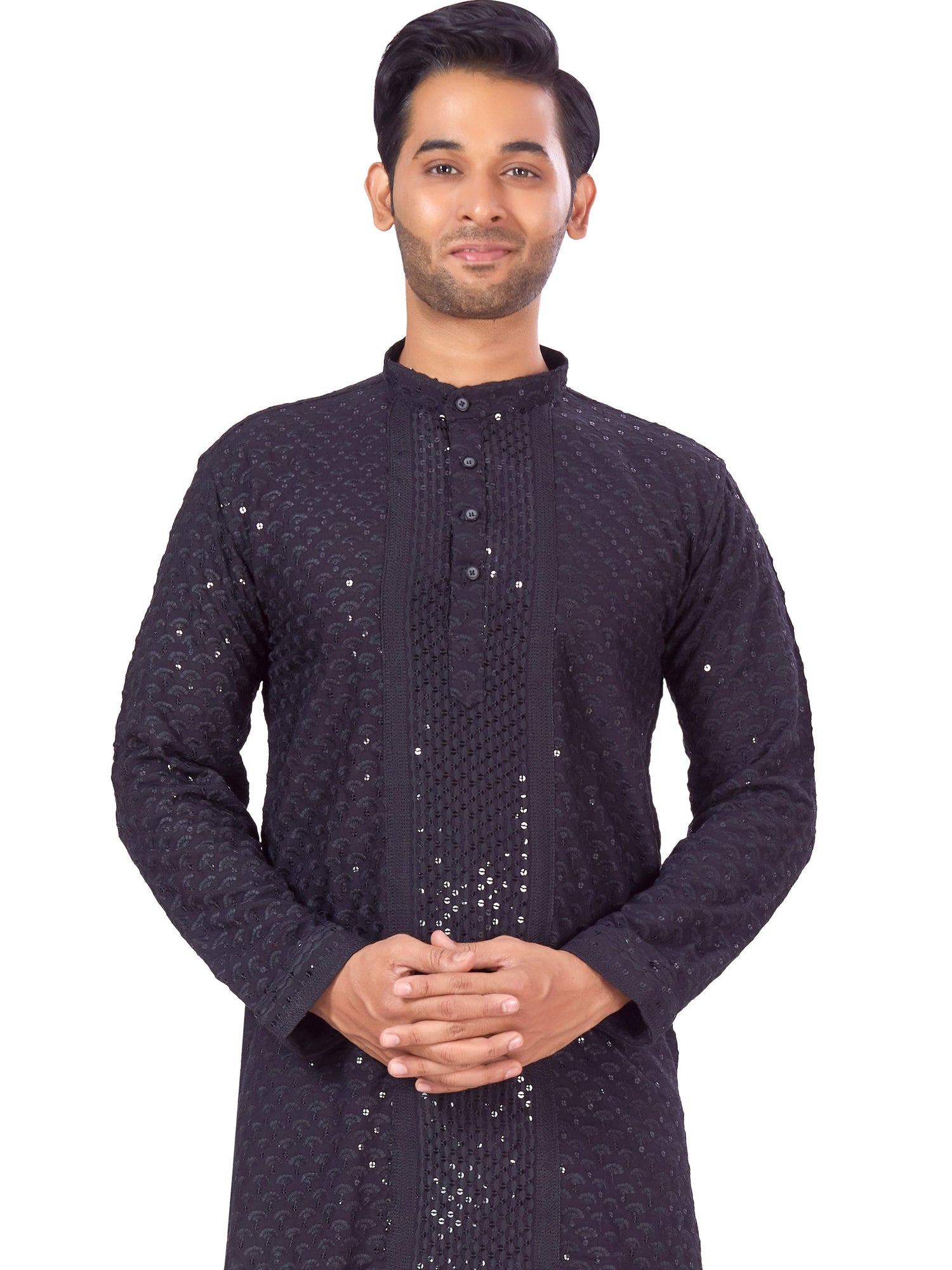 Mens Chikankari Kurta - Roop Darshan