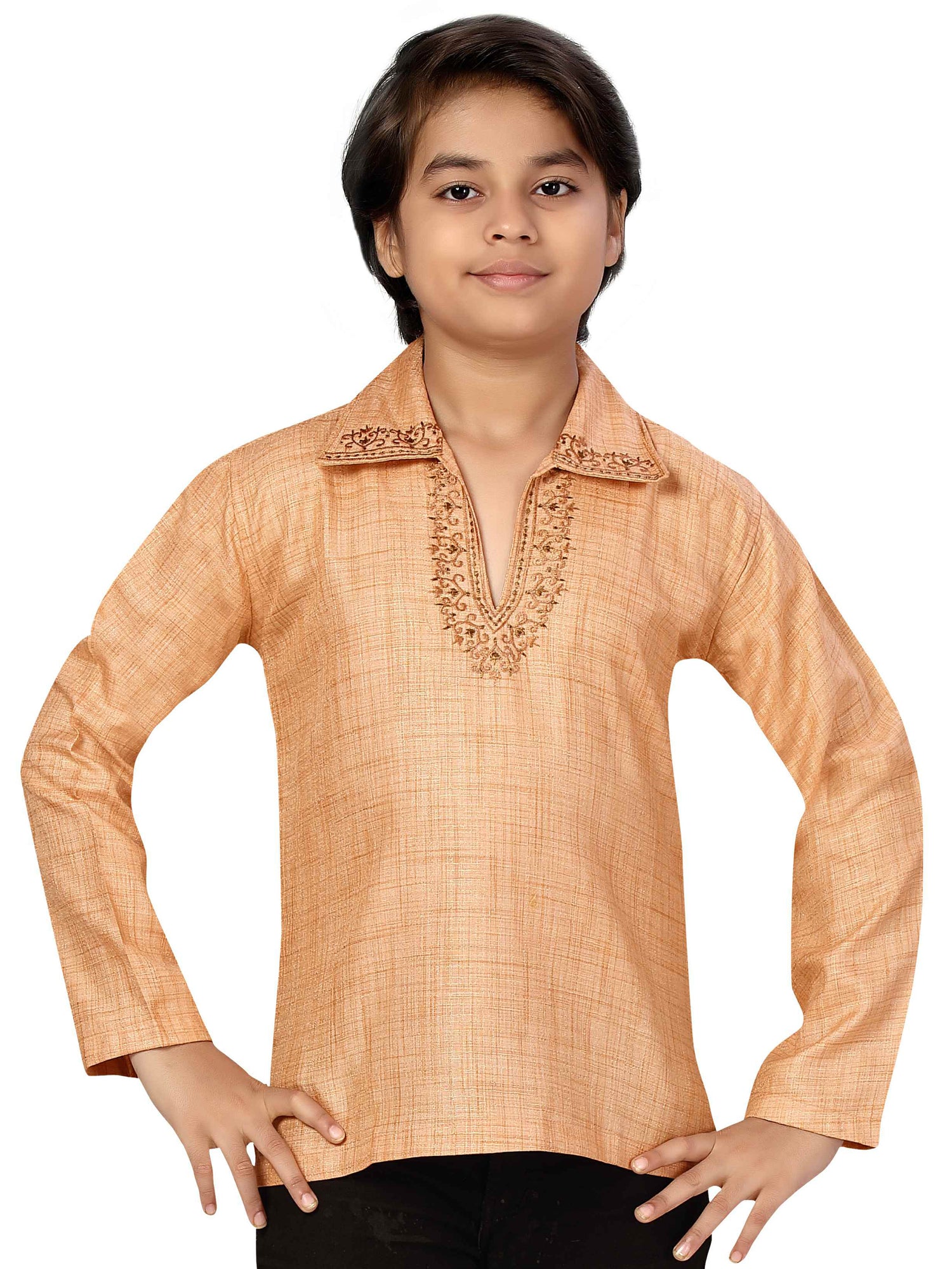 Boys Embroidered Kurta - Roop Darshan