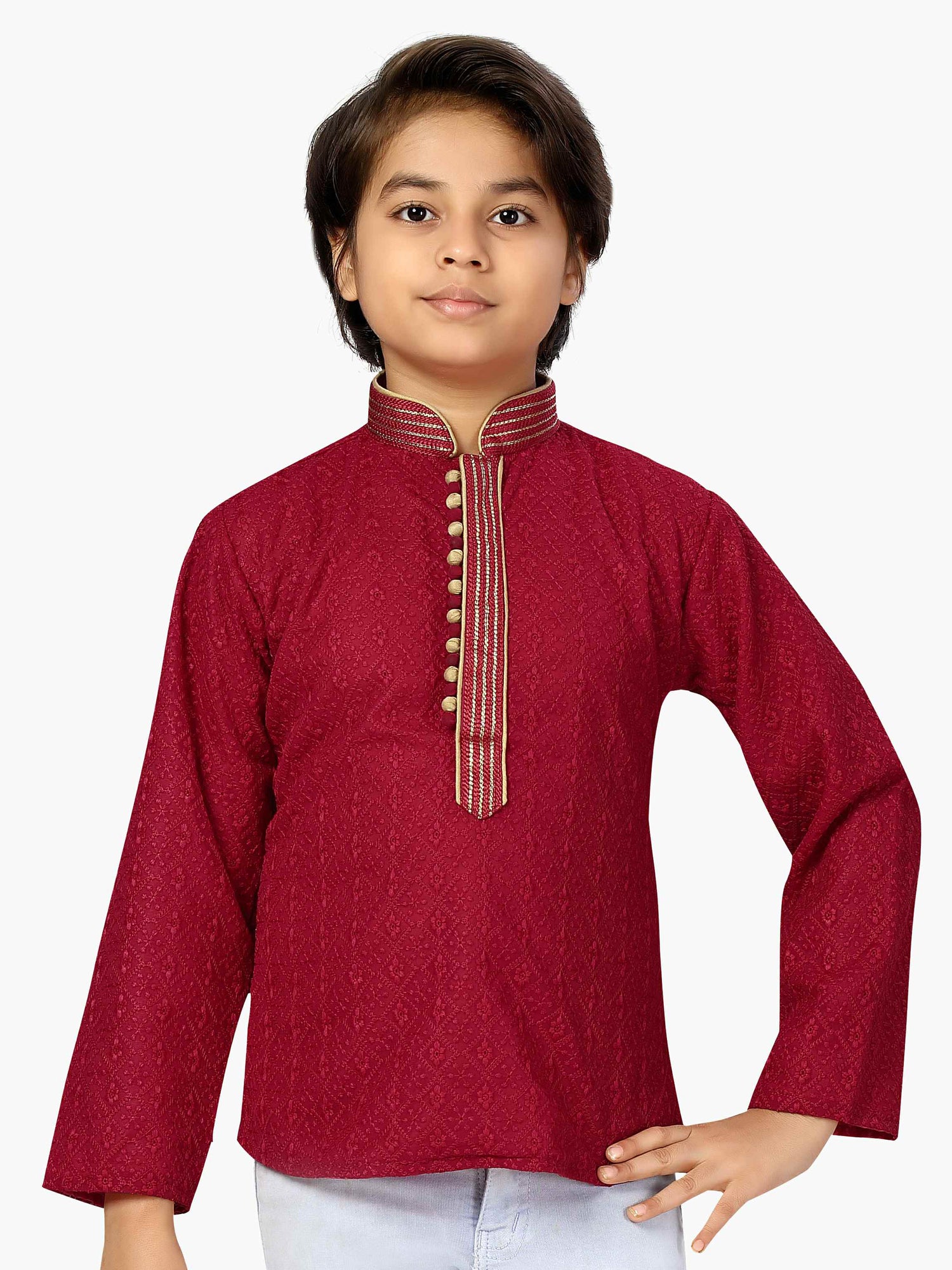 Boys Embroidered Kurta - Roop Darshan