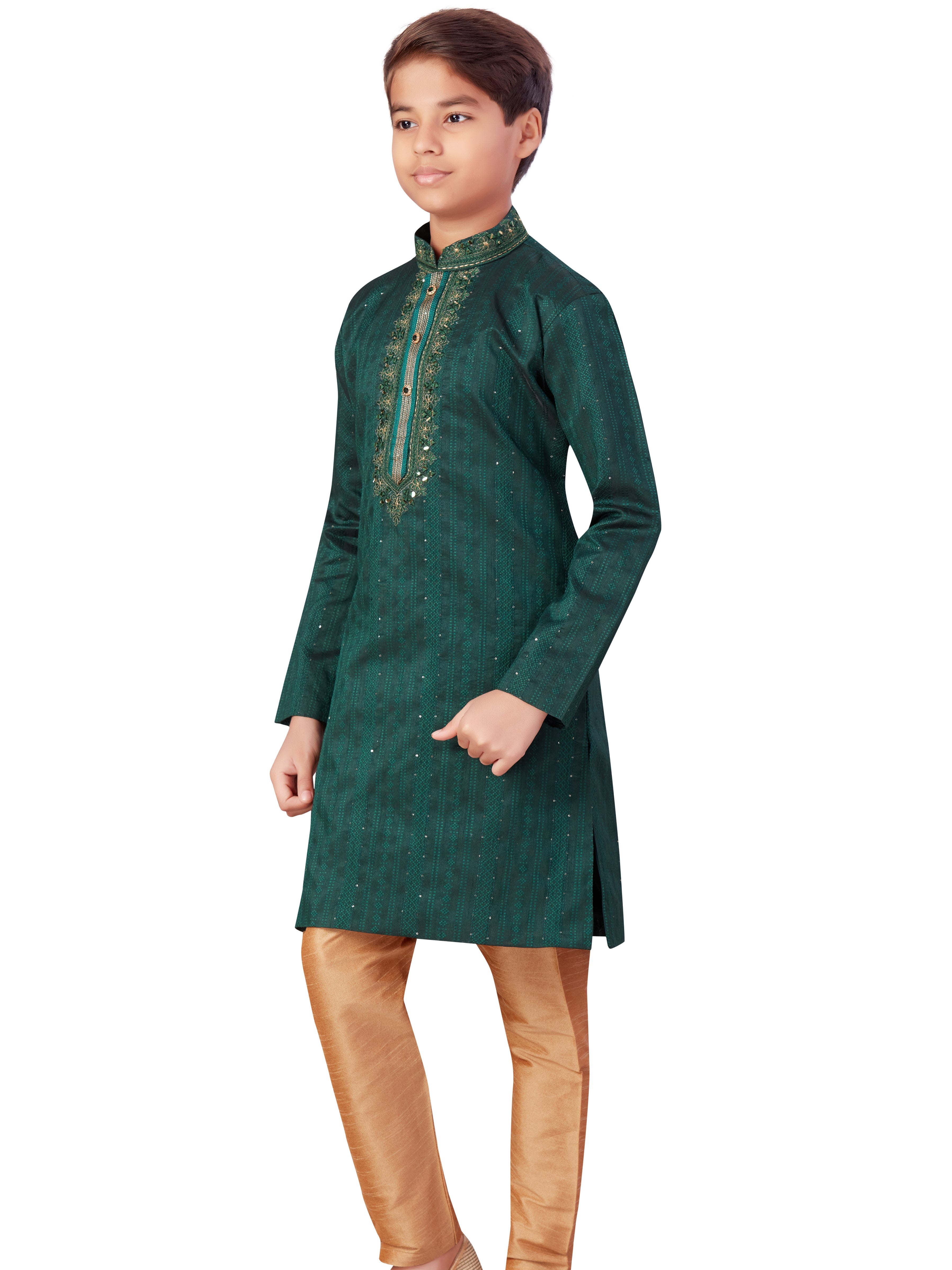Boys Embroidered Kurta Payjama - Roop Darshan