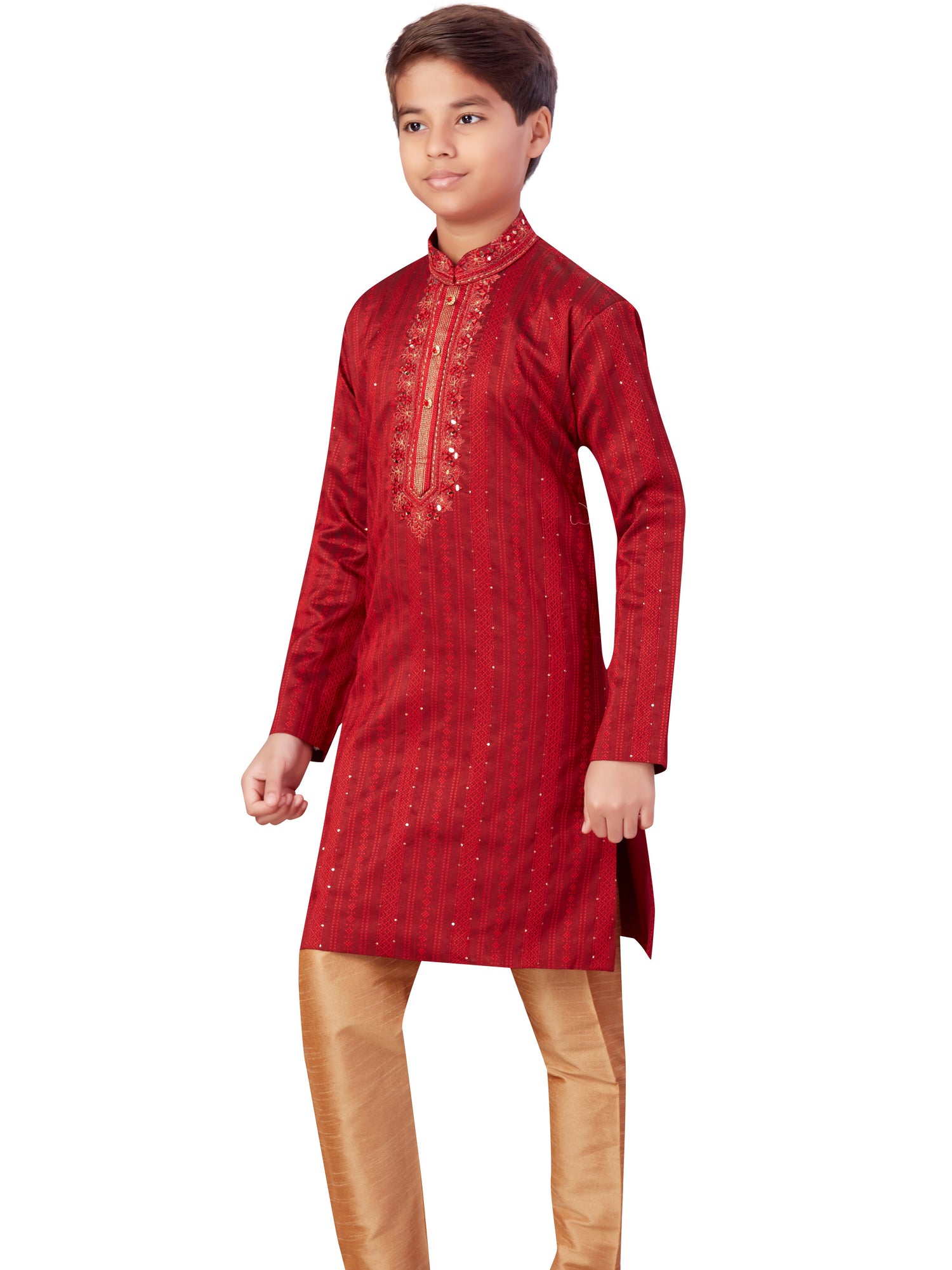 Boys Embroidered Kurta Payjama - Roop Darshan