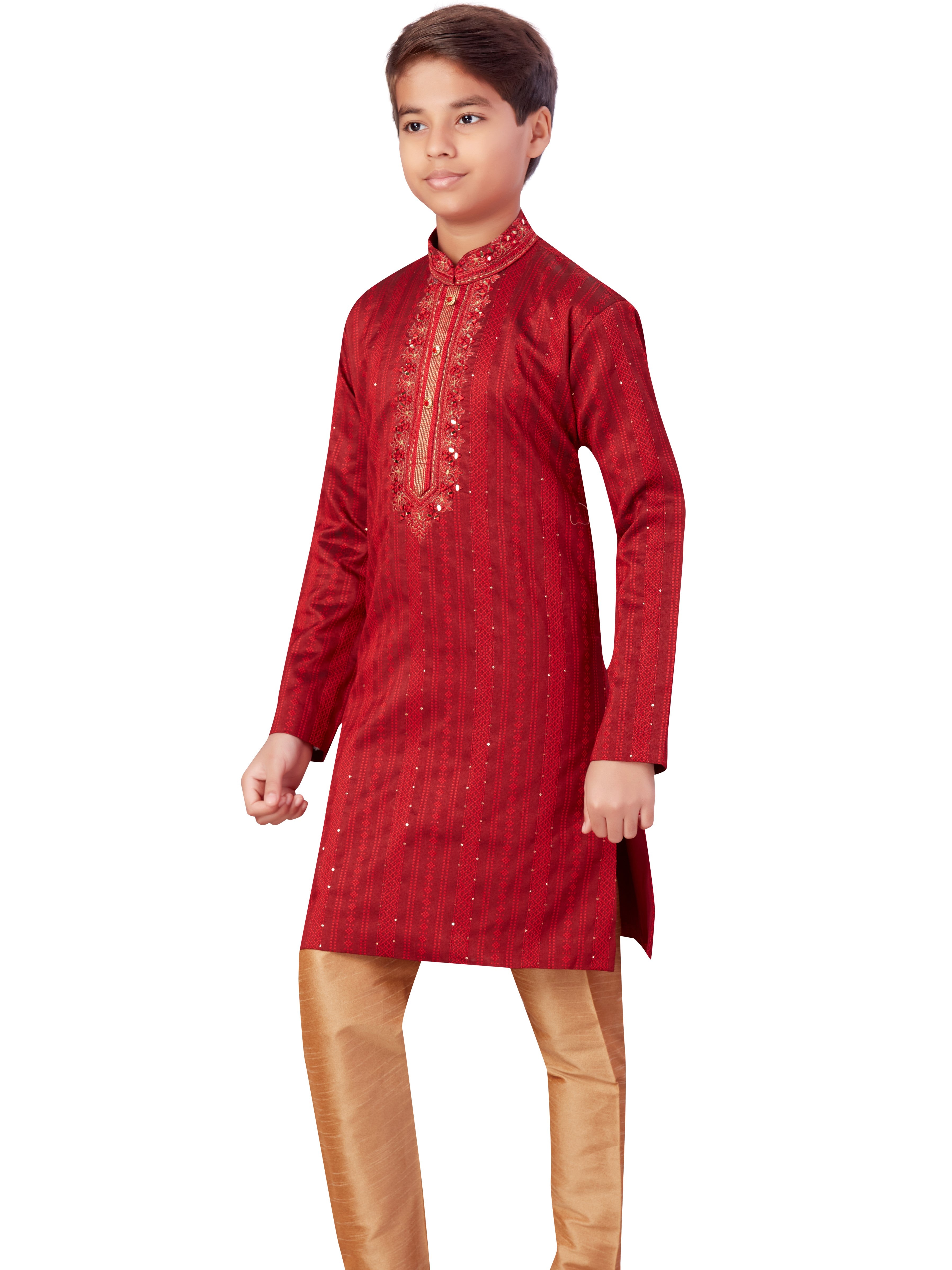 Boys Embroidered Kurta Payjama - Roop Darshan