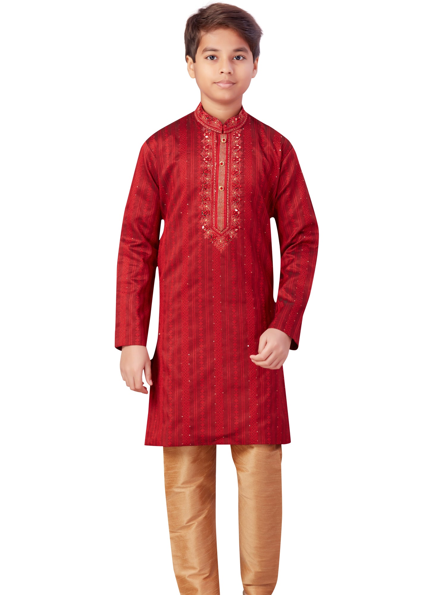 Boys Embroidered Kurta Payjama - Roop Darshan