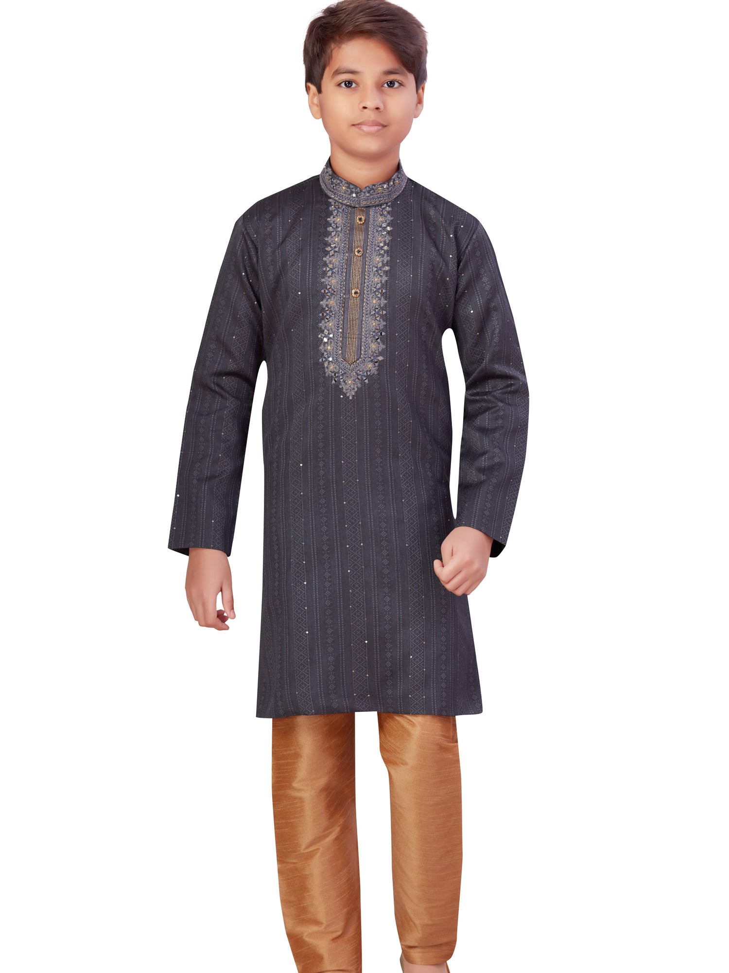 Boys Embroidered Kurta Payjama - Roop Darshan