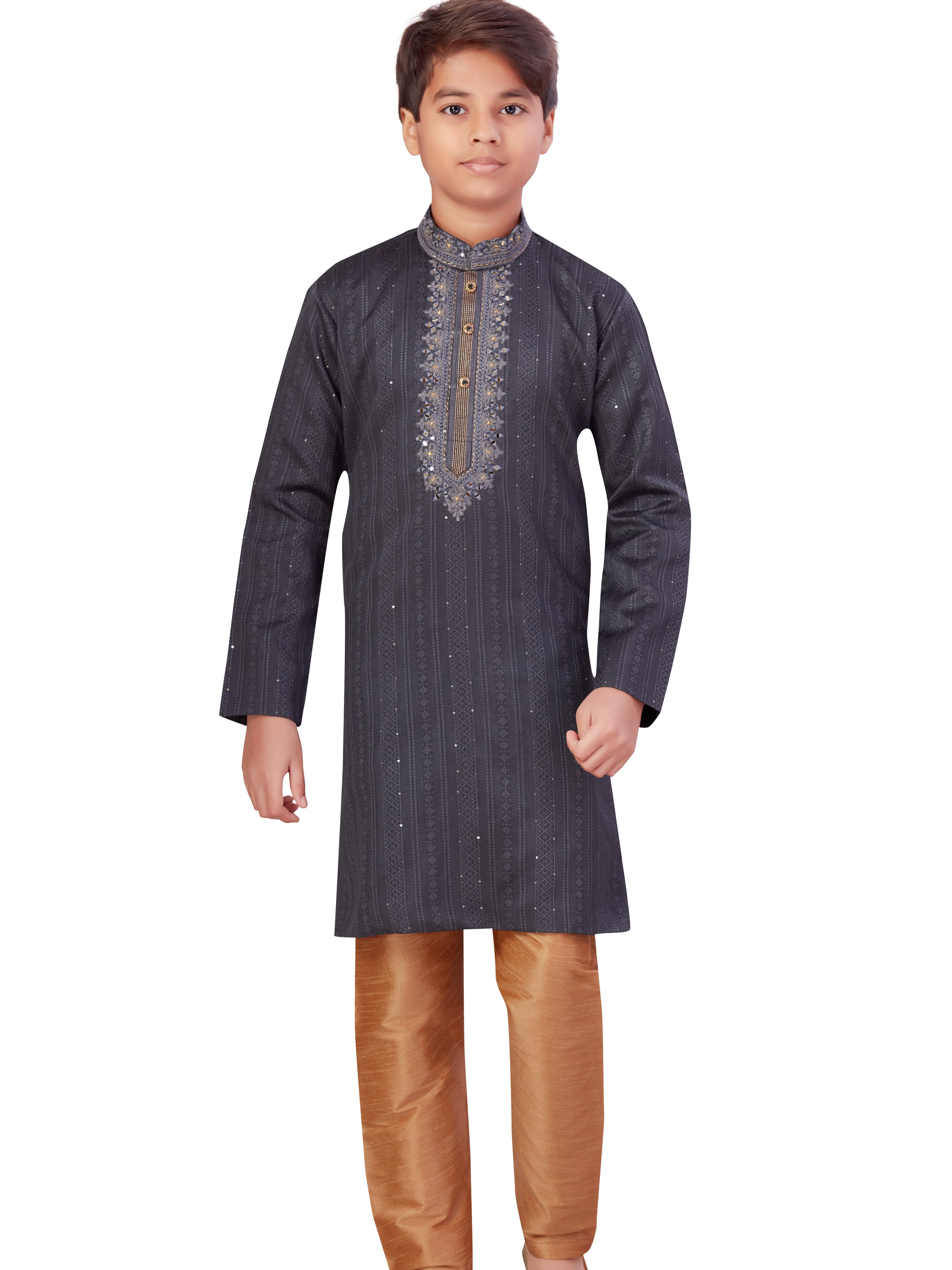 Boys Embroidered Kurta Payjama - Roop Darshan