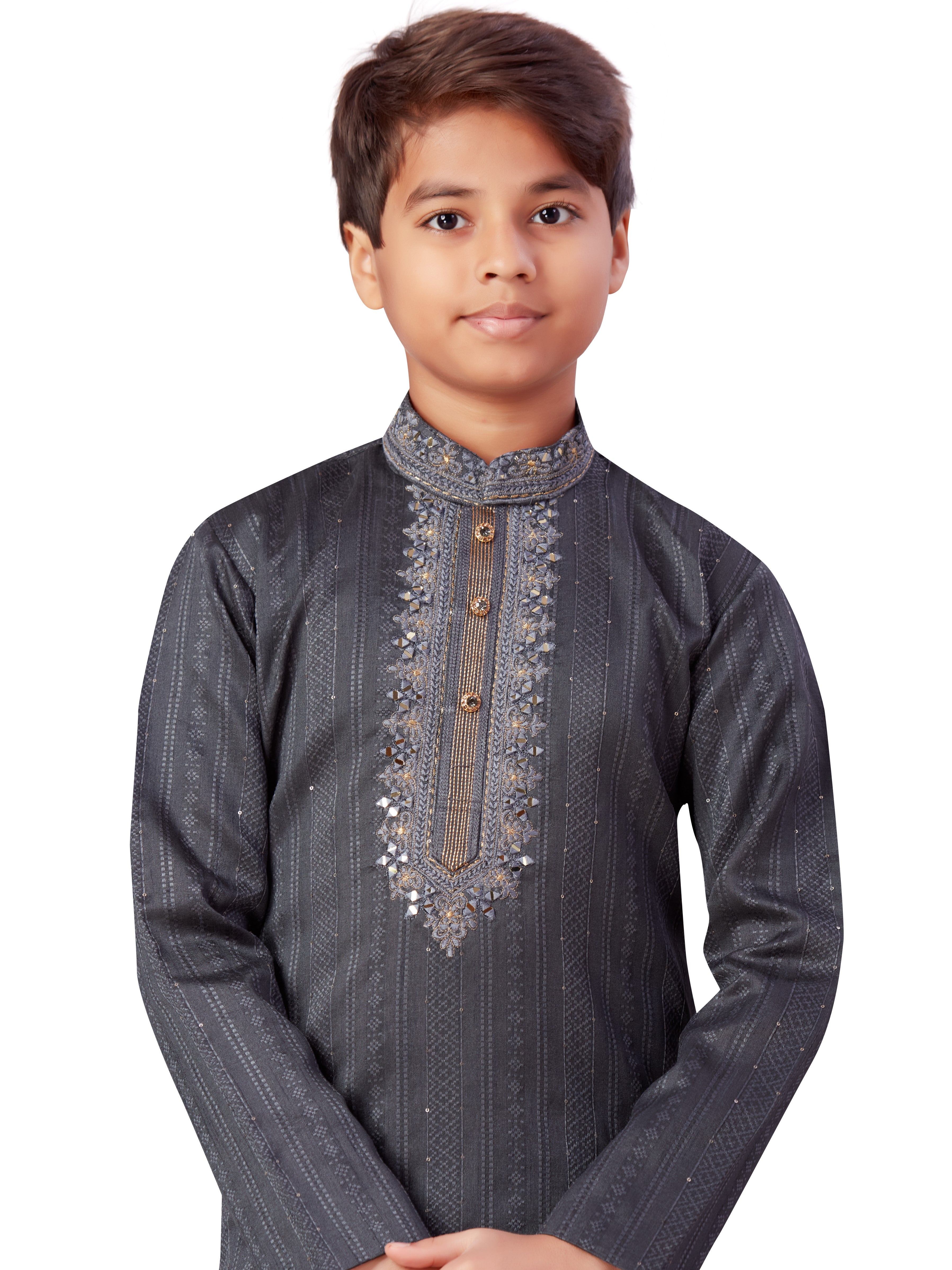 Boys Embroidered Kurta Payjama - Roop Darshan