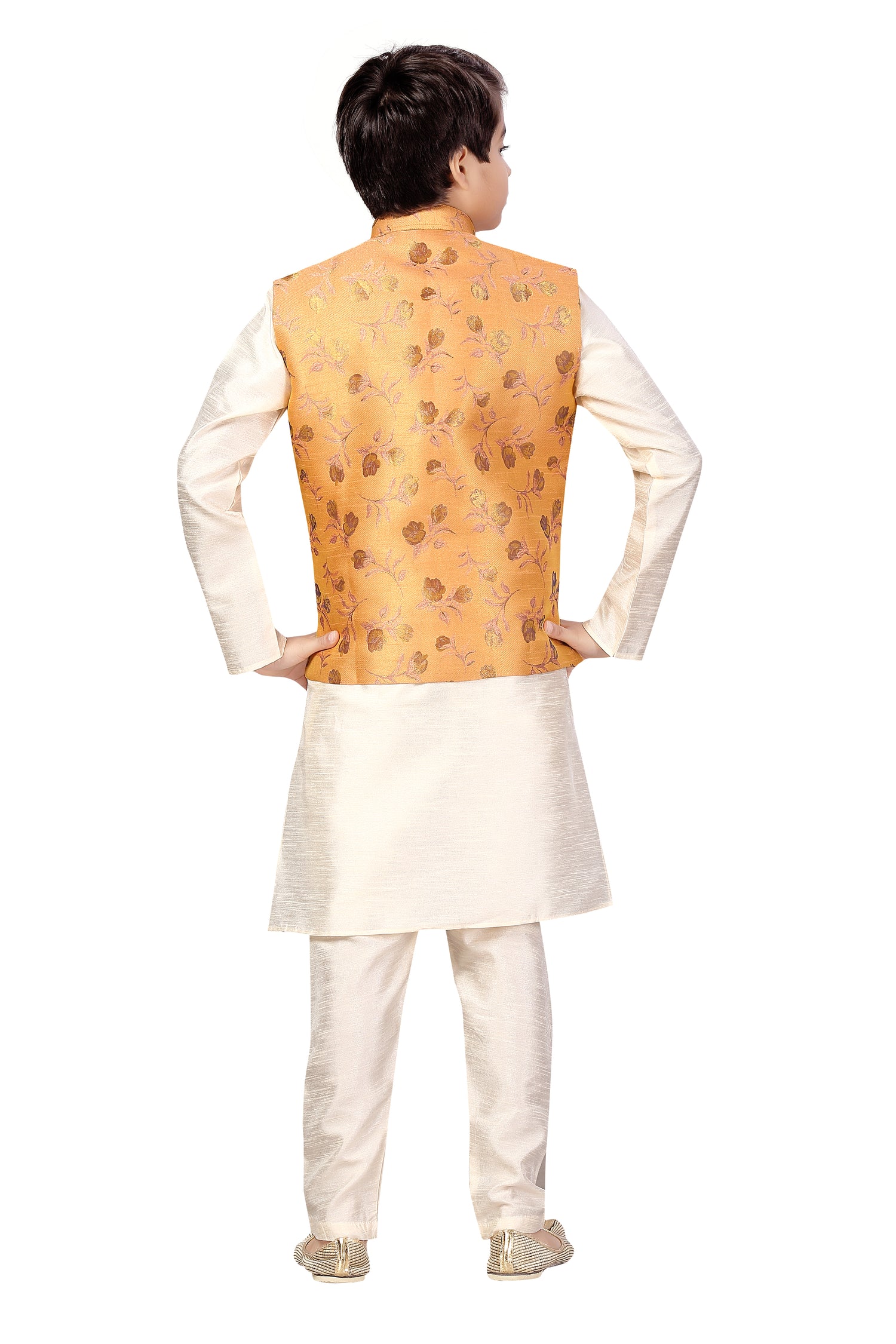 Boys Kurta Payjama With Jacket - Roop Darshan