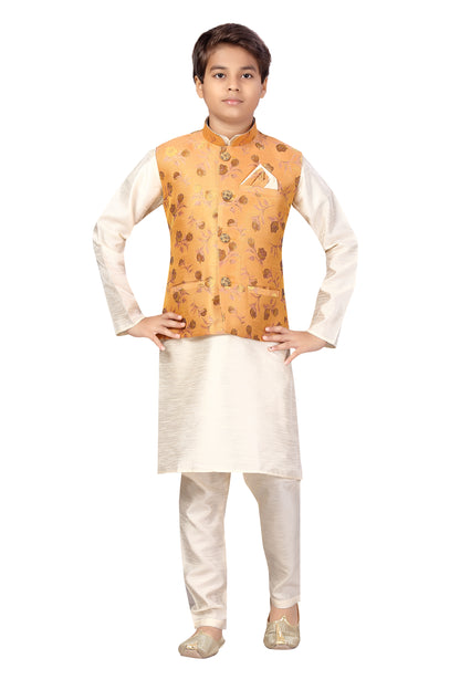 Boys Kurta Payjama With Jacket - Roop Darshan