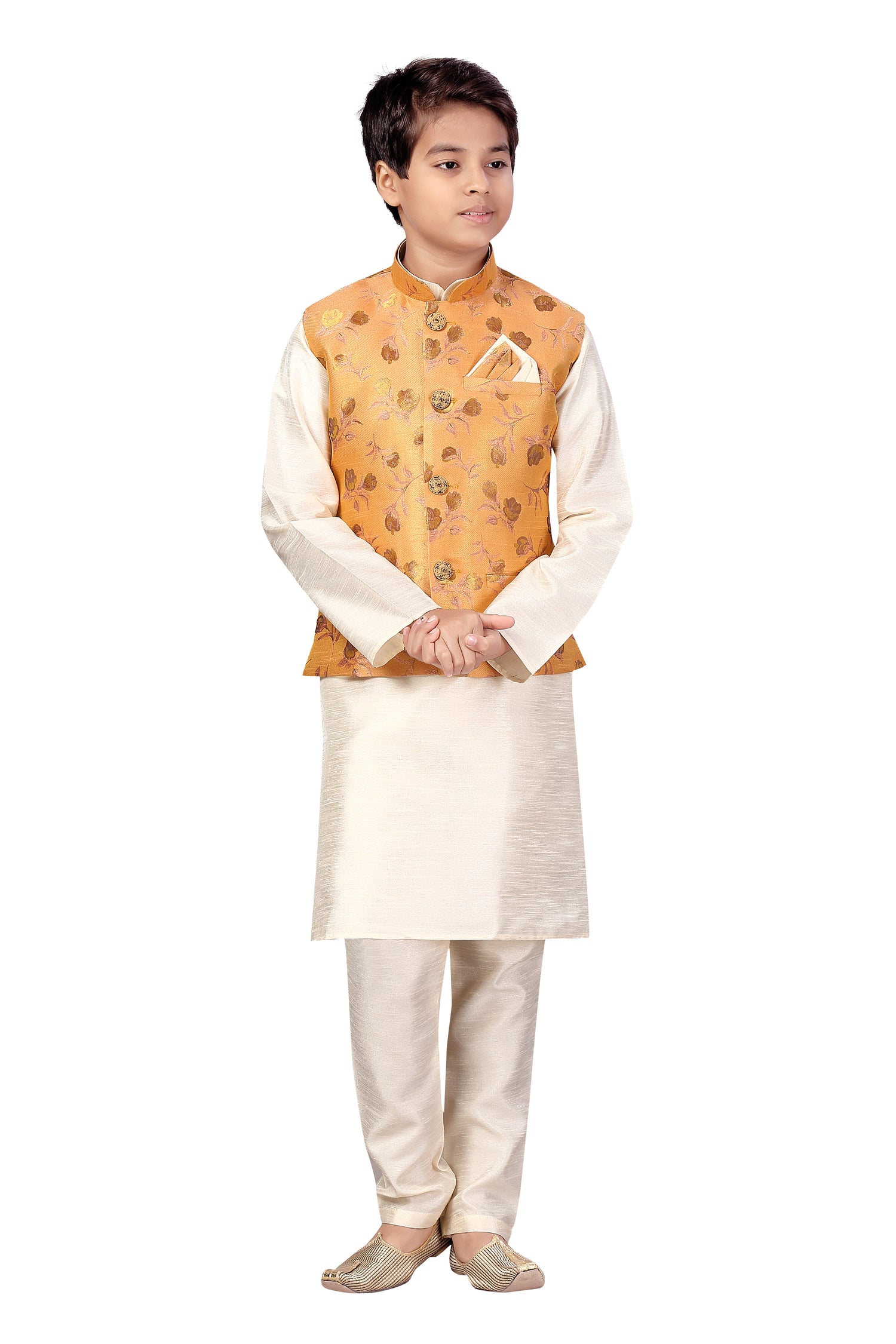 Boys Kurta Payjama With Jacket - Roop Darshan