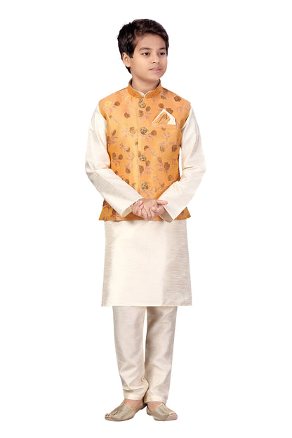 Boys Kurta Payjama With Jacket - Roop Darshan