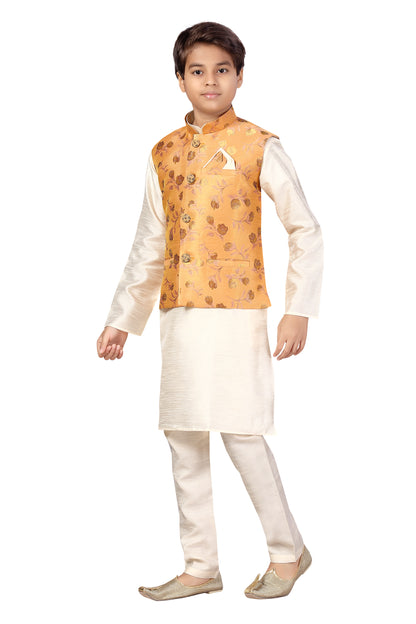 Boys Kurta Payjama With Jacket - Roop Darshan