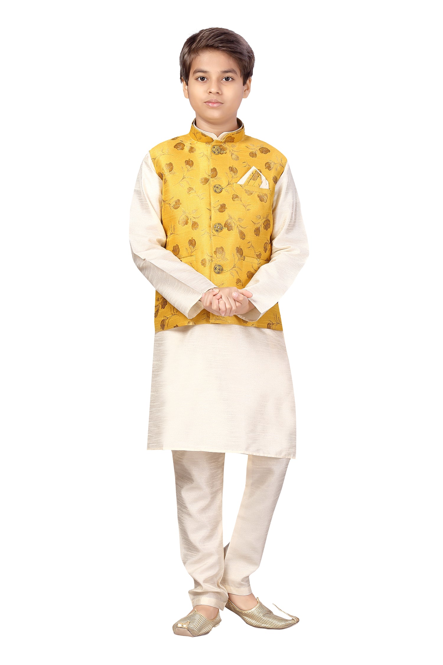 Boys Kurta Payjama With Jacket - Roop Darshan