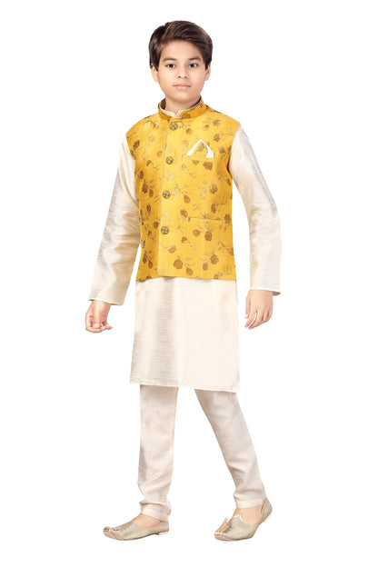 Boys Kurta Payjama With Jacket - Roop Darshan