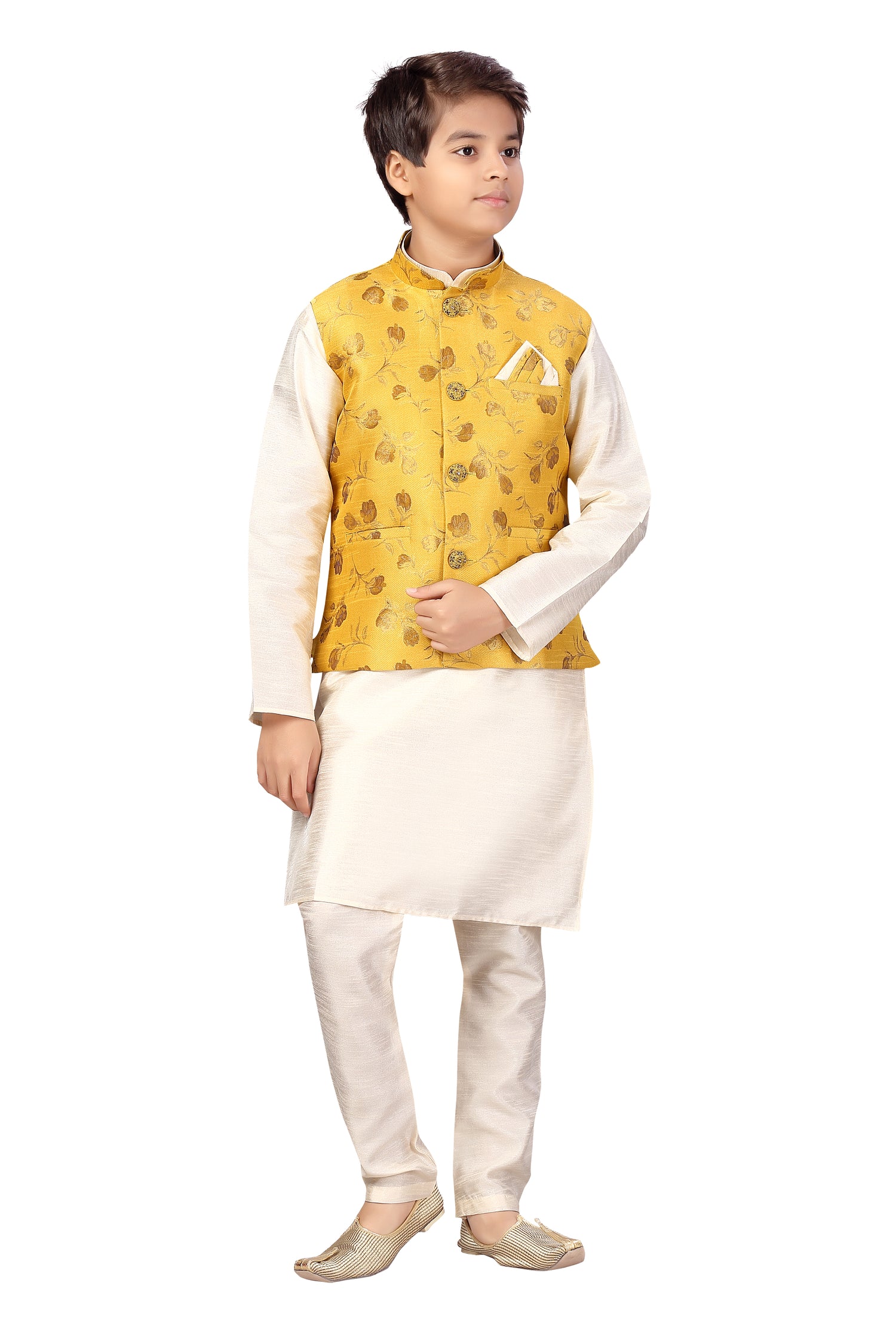 Boys Kurta Payjama With Jacket - Roop Darshan