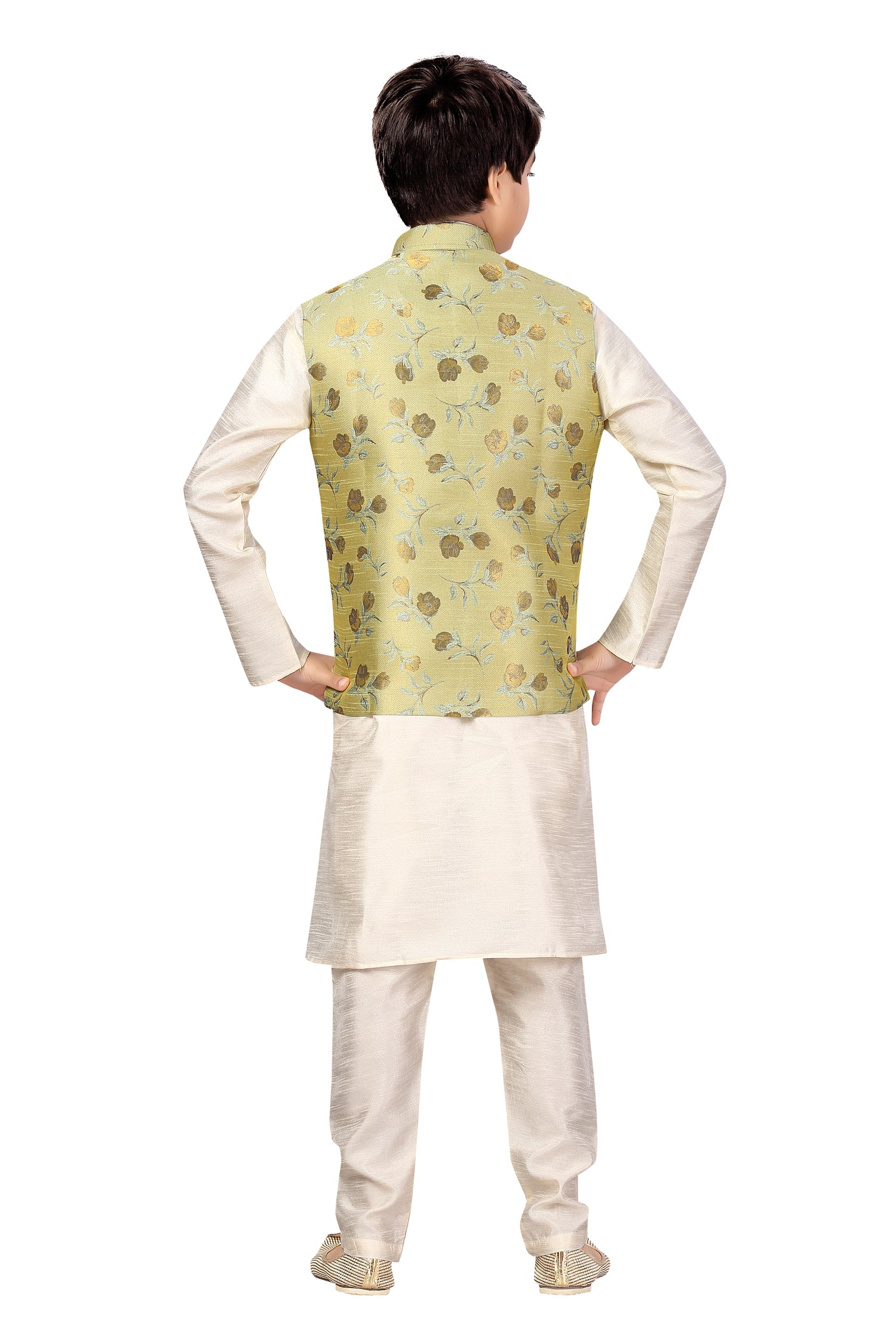 Boys Kurta Payjama With Jacket - Roop Darshan