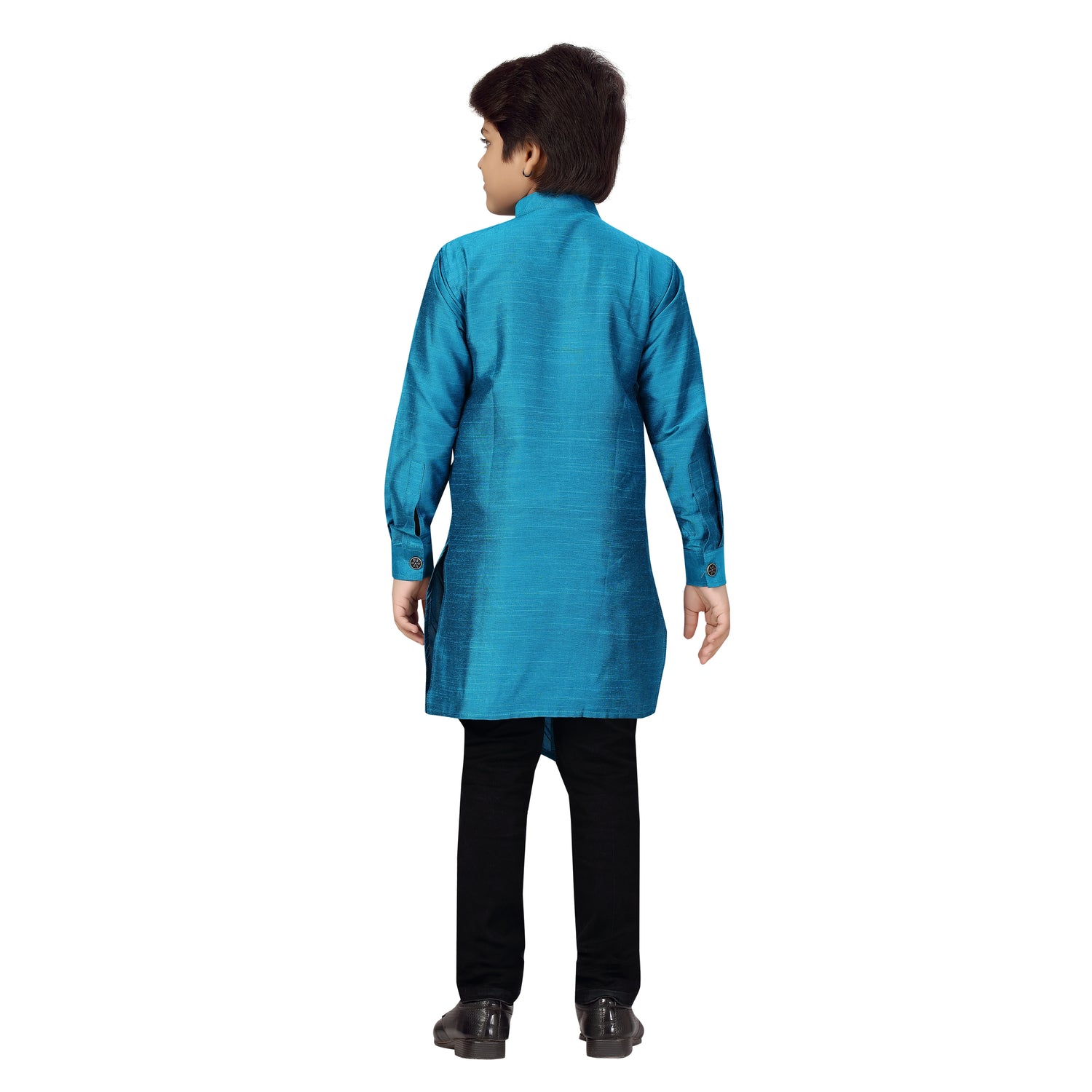 Boys Crosscut Cotton Silk Kurta - Roop Darshan