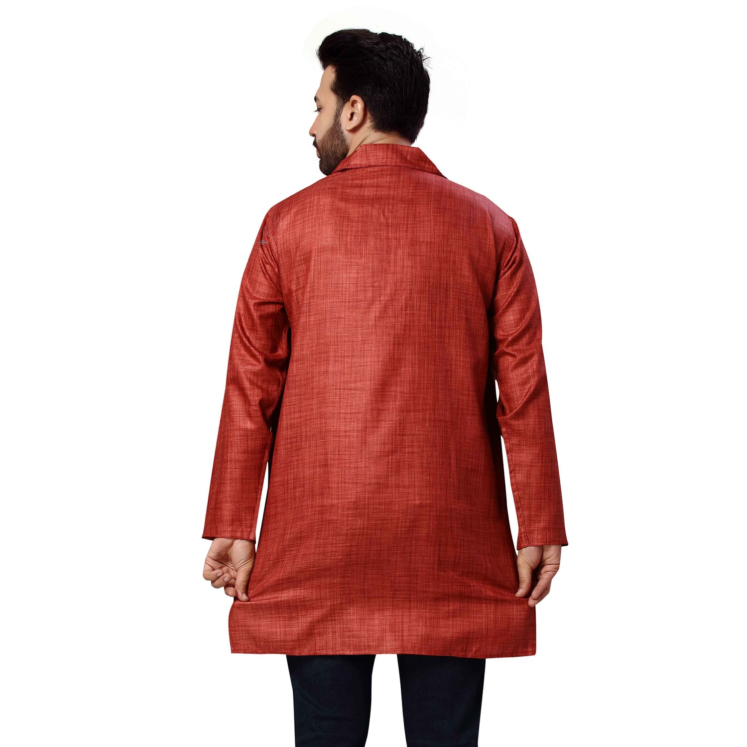 Mens Cotton Silk Kurta - Roop Darshan