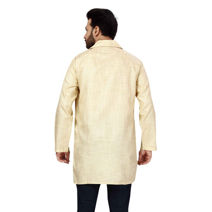 Mens Cotton Silk Kurta - Roop Darshan